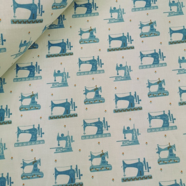 Cotton Poplin - Vintage Machines